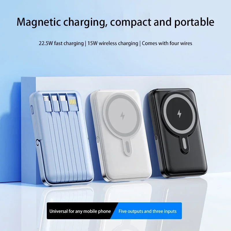 Xiaomi 50000mAh Power Bank Ultra-large Capacity Magnetic Wireless Super Fast Charger Comes With a Charge Cable Power Supply