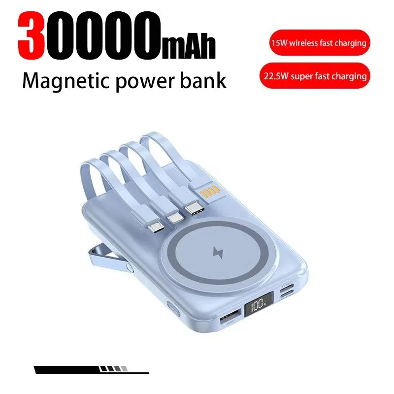 Xiaomi 50000mAh Power Bank Ultra-large Capacity Magnetic Wireless Super Fast Charger Comes With a Charge Cable Power Supply