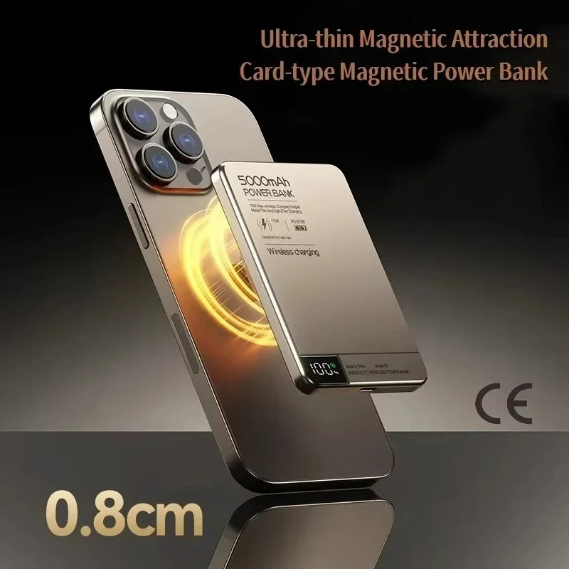 Xiaomi 10000mAh External BatteryMagnetic Wireless PowerBank PD22.5W Digital Display Fast Charging  For Magsafe For iPhone Samsun