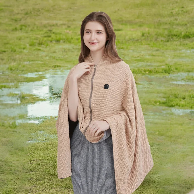 Wearable Electric Blanket 3 Heating Levels USB Heating Winter Warm Blanket Home Office Outdoor Heating Mattres Washable